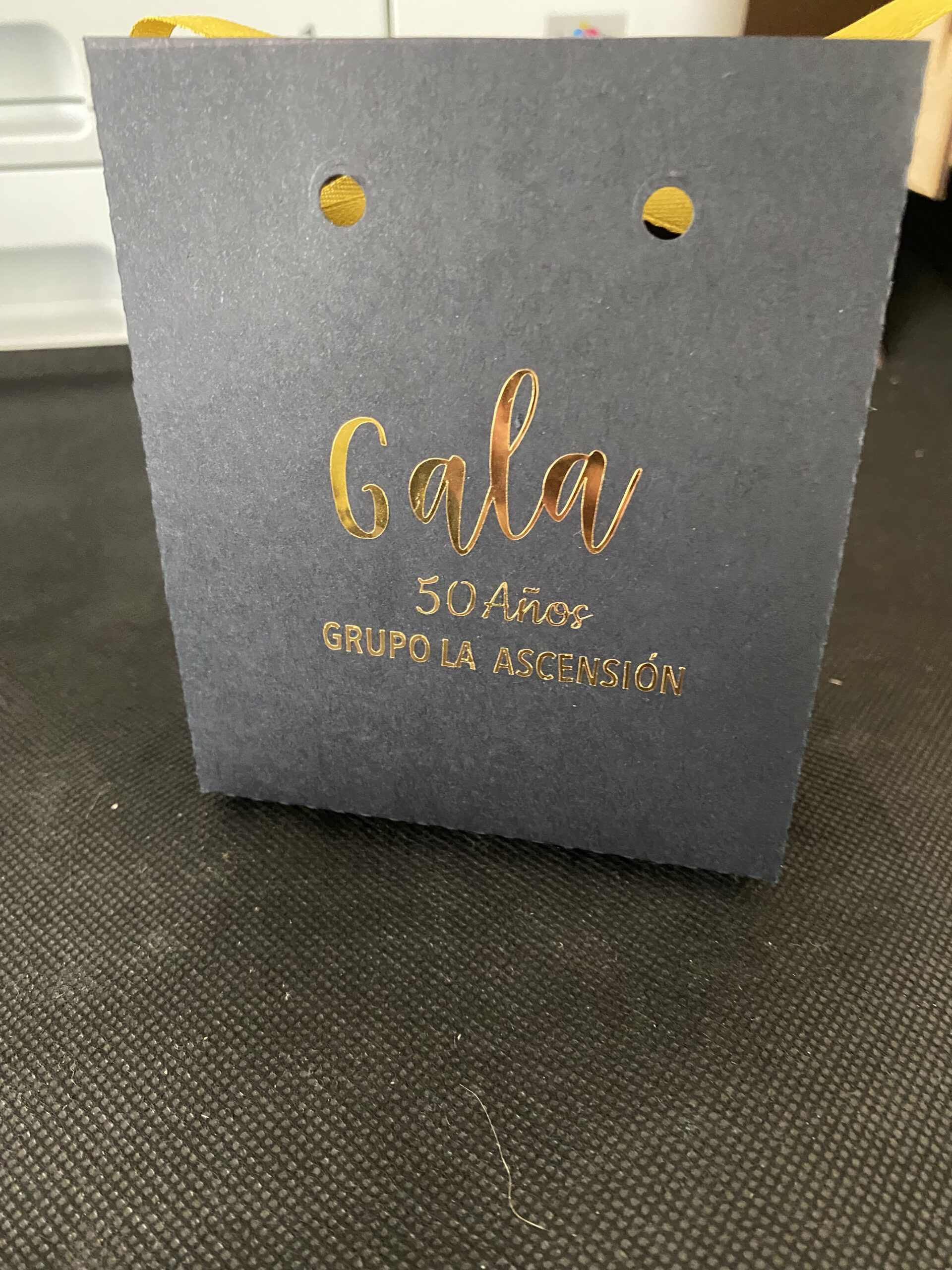 Bolsa negra personalizada con foil