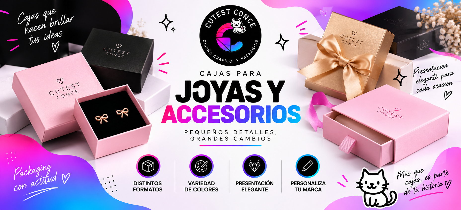 Cajas para Joyas y Accesorios Cutest Conce